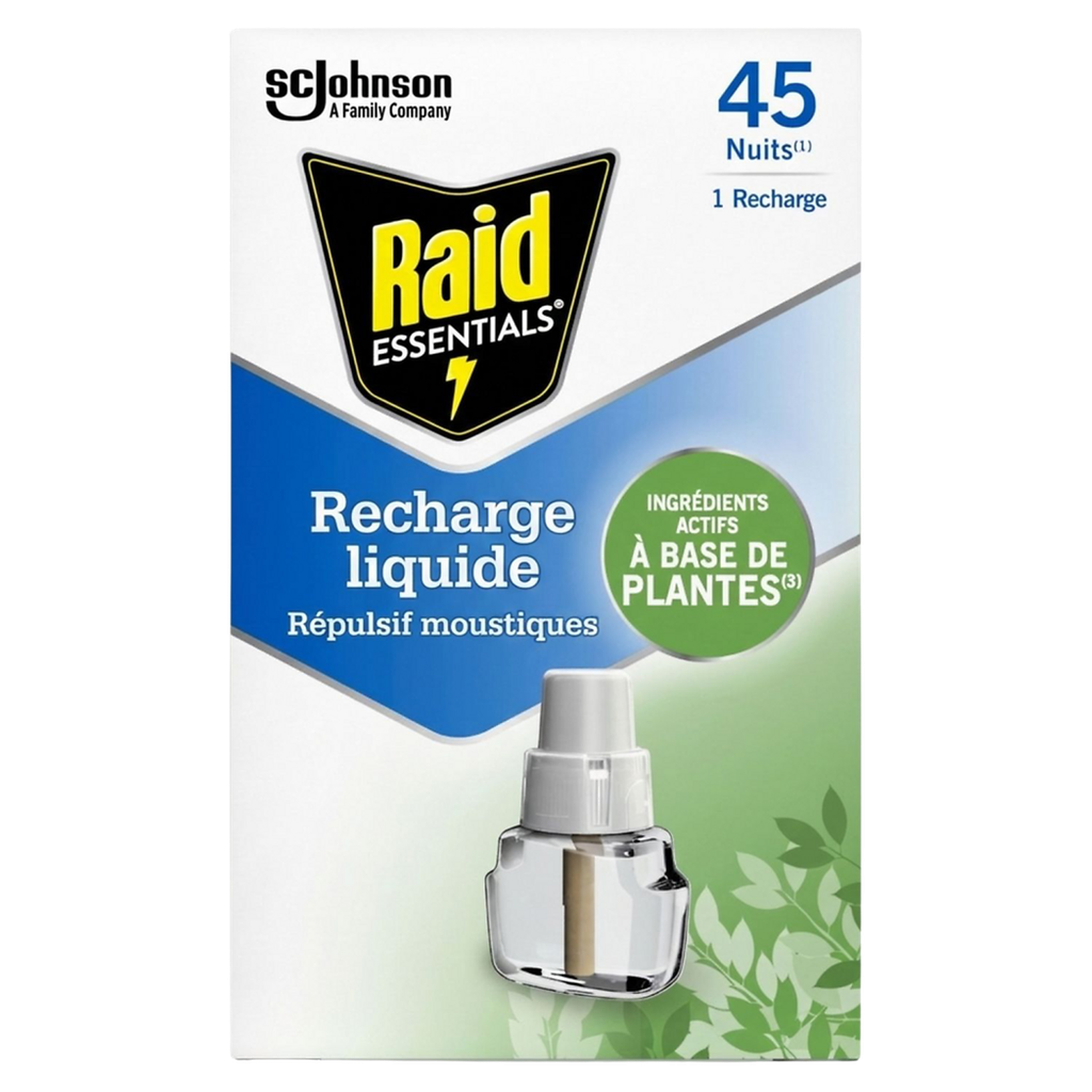 RAID Antimosquitos Recambio Repelente Base de Plantas Sin Perfume 1 recambio