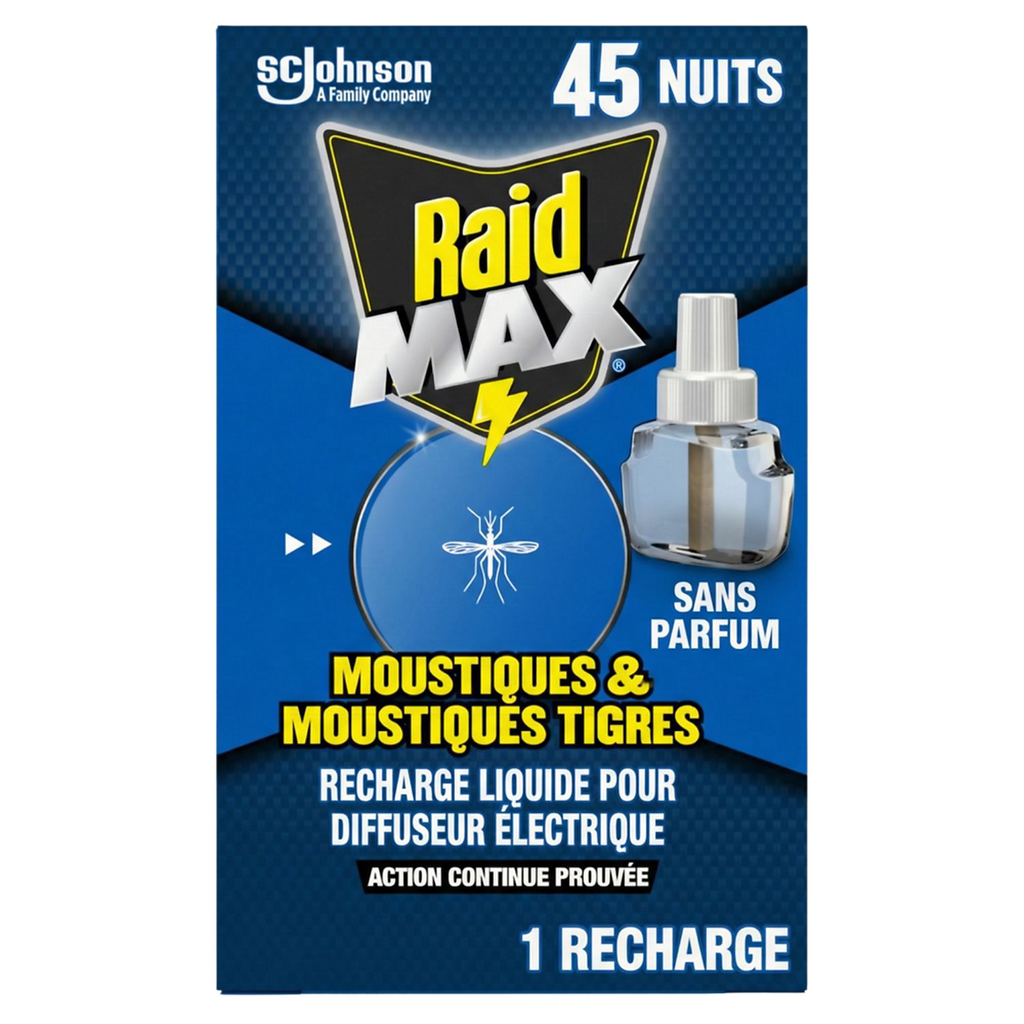 RAID Recambio líquido para difusor eléctrico antimosquitos y mosquitos tigre 27ml