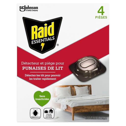 [5000204374803] RAID Bed Bug Detector and Trap 4-pack