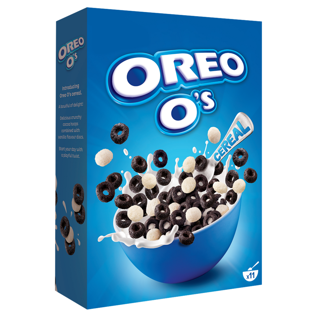 WEETABIX OREO O's cereales anillos de trigo al cacao y discos de arroz a la vainilla 350 g