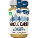 WHOLE EARTH Beurre de cacahuètes smooth bio sans sucres ajoutés 340 g