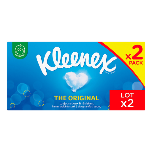 [5029053579375] KLEENEX Lenços Original suaves e resistentes 2 x 72 lenços