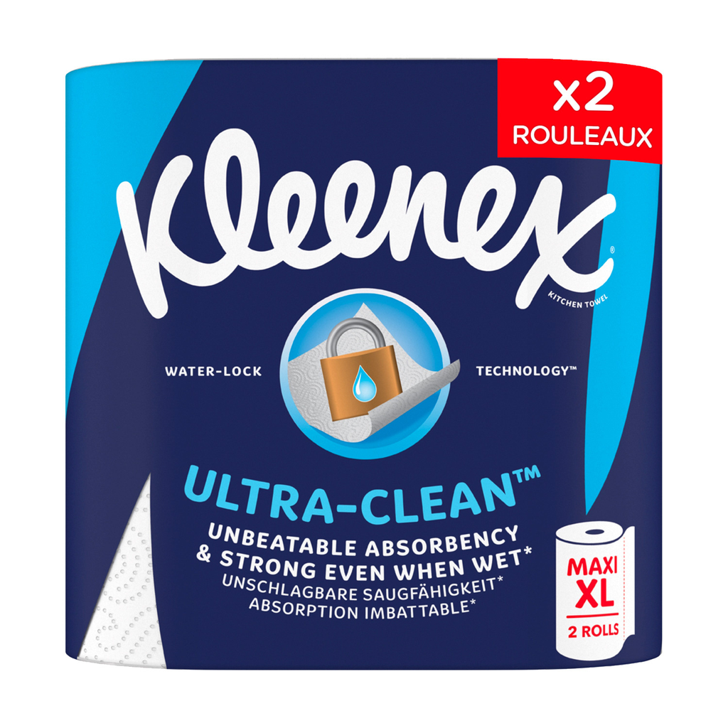 KLEENEX Essuie-tout Ultra-Clean 2 maxi rouleaux