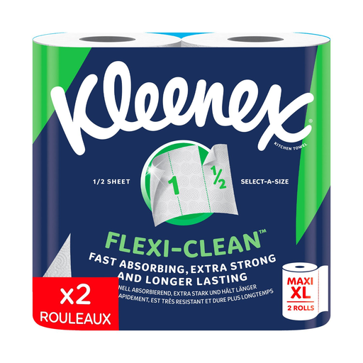 [5029053582474] KLEENEX Papel de cocina Flexi-Clean MAXI XL 2 rollos