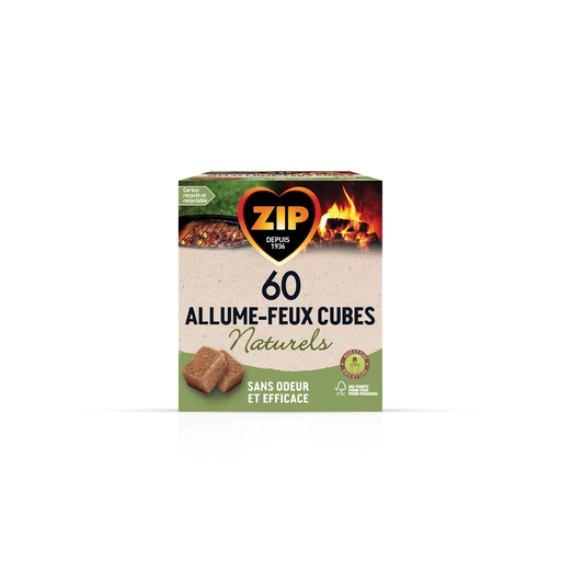 [5065000499433] ZIP Allume-Feux Blocs Naturels Sans Odeurs x60