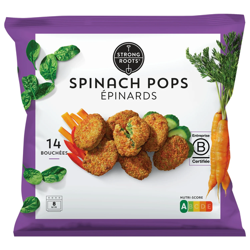 [5391528181476] STRONG Mordidas de espinafres Spinach Pops ROOTS 308 g