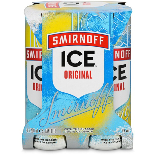 [5410316960014] SMIRNOFF Bebida Alcoólica à Base de Vodka 4x25 cl