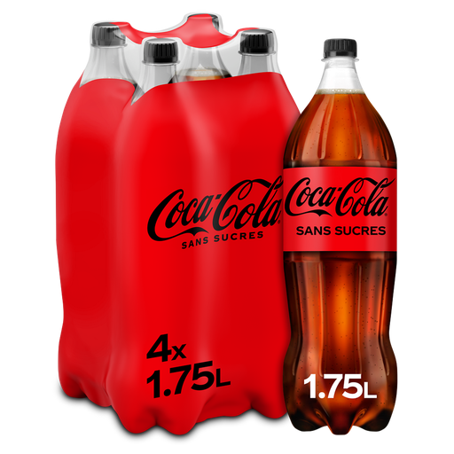 [5449000119964] COCA-COLA Carbonated soft drink with plant extracts sugar-free 4 x 1.75 L