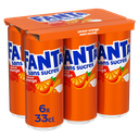 FANTA Orange flavored carbonated drink sugar free 6 x 33 cl