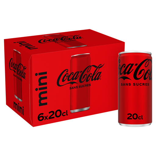 [5449000243195] COCA-COLA Carbonated soft drink with plant extracts zero sugar 6 x 20 cl