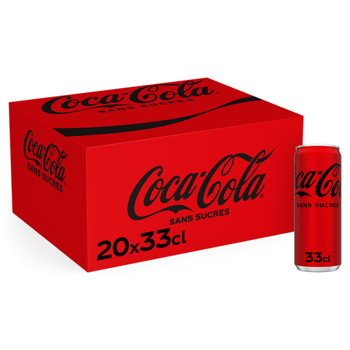 [5449000259240] COCA-COLA Carbonated soft drink with plant extracts sugar-free slim 20 x 33 cl