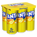 FANTA Carbonated lemon drink 6 x 33 cl