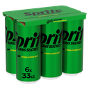 SPRITE Carbonated drink with natural lemon and lime flavors sugar free 6 x 33 cl