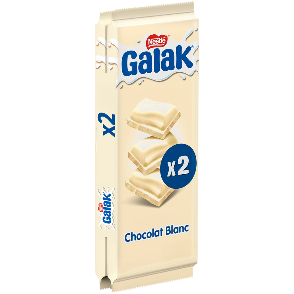 GALAK Tableta de chocolate blanco 2 x 100 g