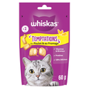 WHISKAS Premios Temptations Pollo y Queso 60 g