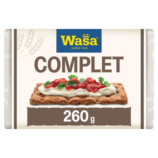 [7300400482844] WASA Complet rye crispbread 260 g