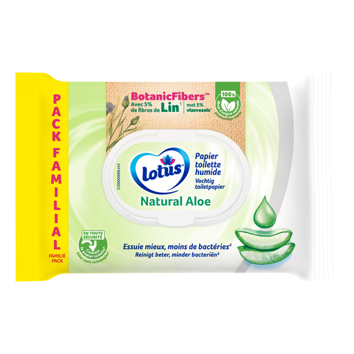 [7322540963298] LOTUS Moist Toilet Tissue Wipes Aloe Vera 80 wipes