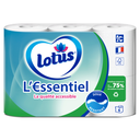 LOTUS Papel Higiénico Suave Resistente Desechable FSC Essentiel x6 rollos