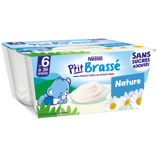 [7613287936547] NESTLE Naturnes Petit brassé natural dairy dessert 4 x 90 g