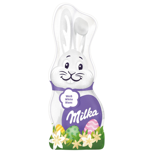 [7622201639389] MILKA Conejo de Pascua chocolate blanco 90 g