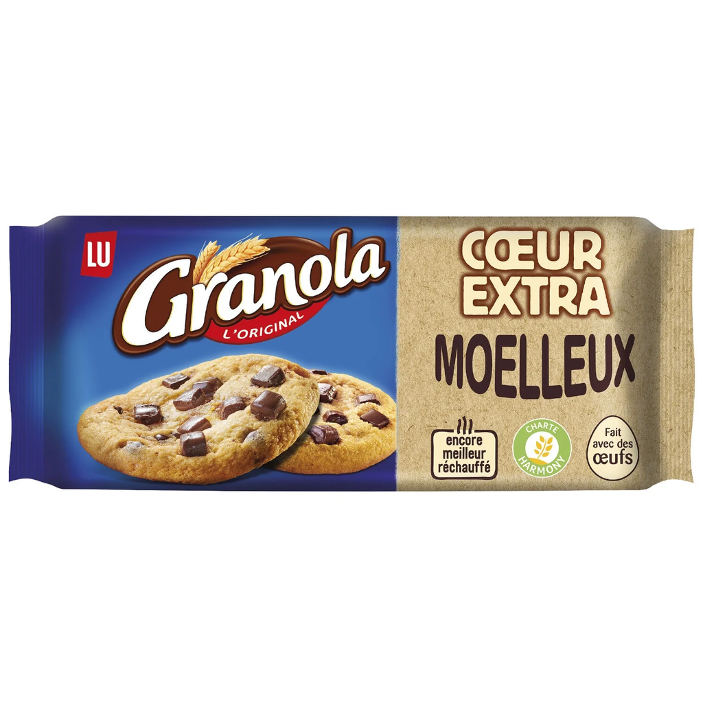 GRANOLA Cookies Extra Moelleux biscuit aux pépites de chocolat 182 g