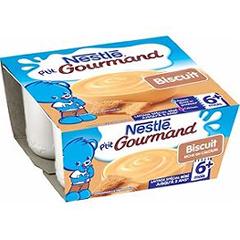 Nestlé Desserts Bébé 6 Mois Biscuit P'Tit Gourmand : Les 4 Pots De 100 G