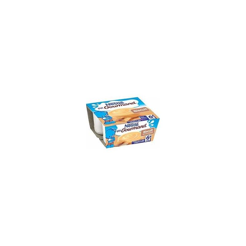 Nestlé Desserts Bébé 6 Mois Biscuit P'Tit Gourmand : Les 4 Pots De 100 G