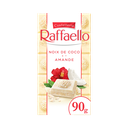 RAFFAELLO Tablete de chocolate branco coco e amêndoa 90 g