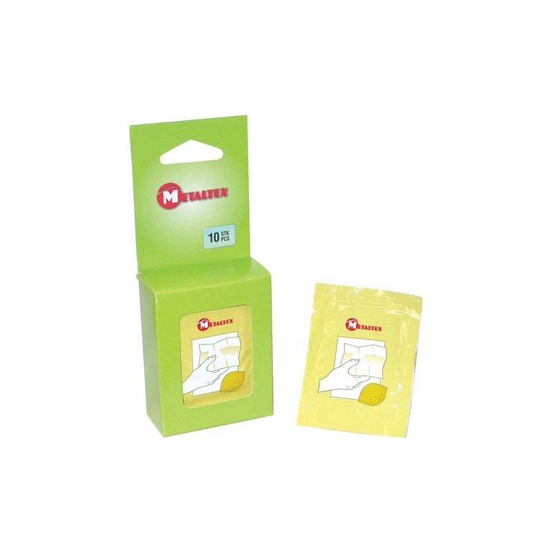 10 Pochettes Rince Doigts Citron