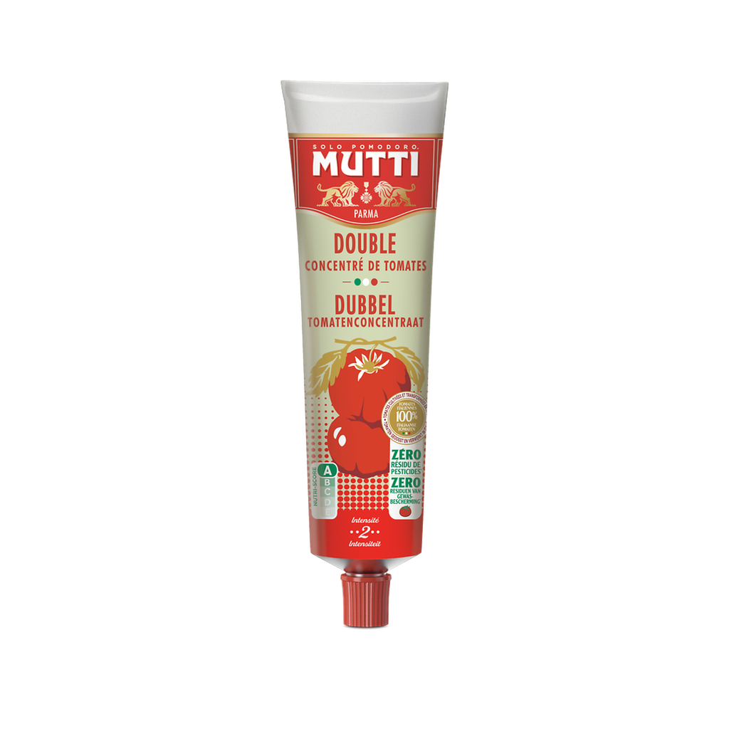 MUTTI Double concentré de tomates Zéro Résidu de Pesticides 130 g