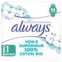 ALWAYS Compresas con alas Cotton Protection Normal+ 11 compresas