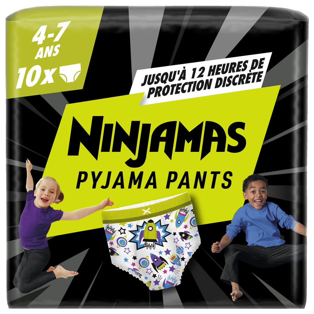 NINJAMAS Pyjama pants Absorbent Night Underwear for Boys 4-7 years 10 pieces
