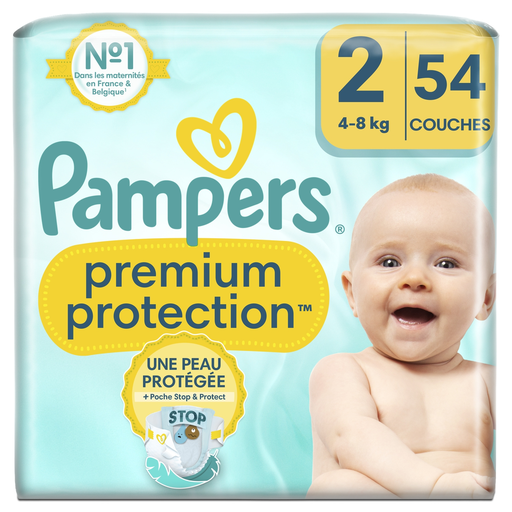 [8006540704585] PAMPERS Premium Protection Diapers Size 2 (4-8kg) 54 count