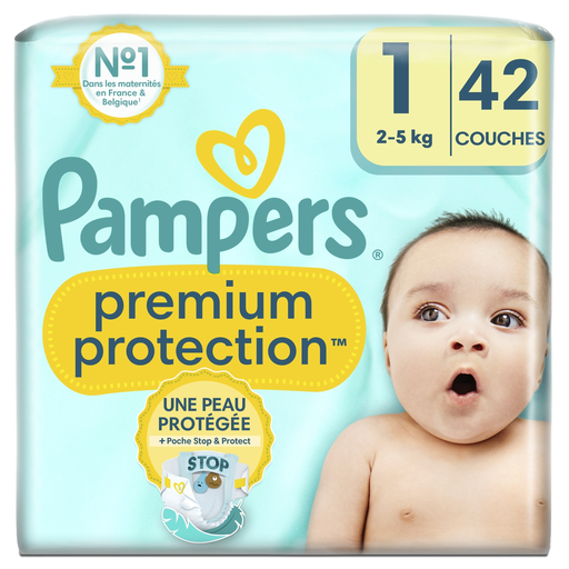 [8006540780350] PAMPERS Premium Protection Diapers Size 1 (2-5 kg) 42 count