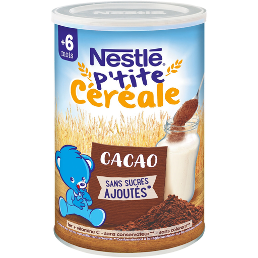 [3033710063116] NESTLE Baby Cereals 6+ months cocoa P'tite Céréale 400 g