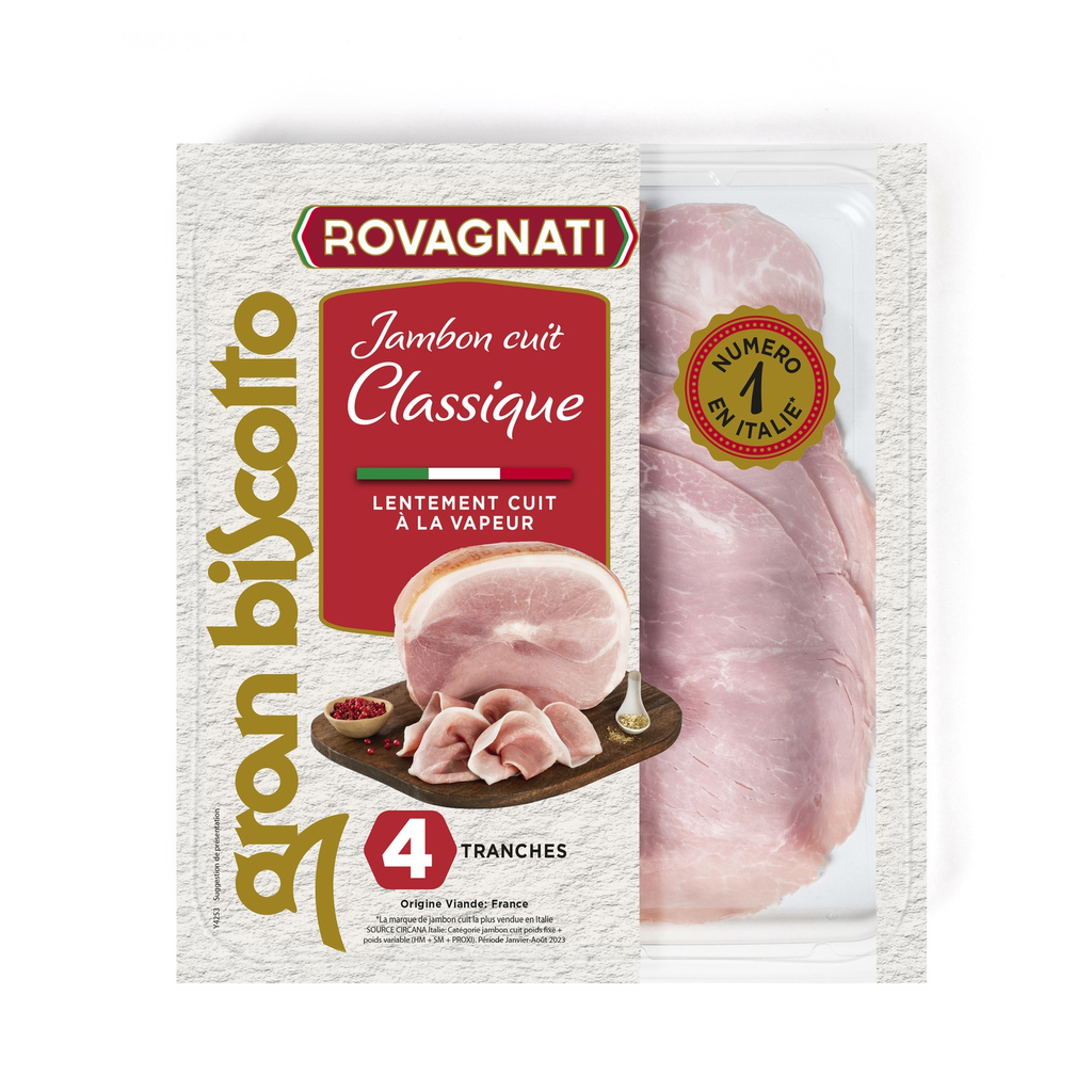 ROVAGNATI Steamed Cooked Ham 4 slices