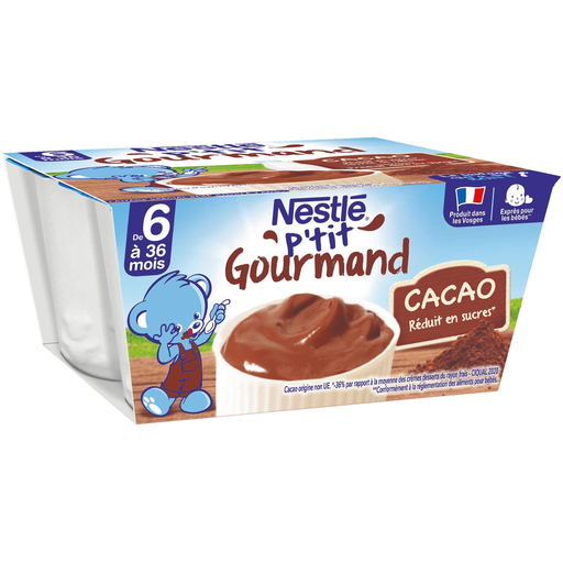 [3033710064434] NESTLE Petit gourmand chocolate dessert 4 pots of 100 g