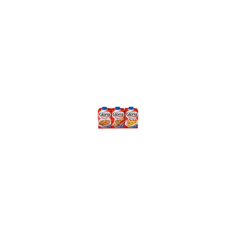 GLORIA Lait Concentré Non Sucré 4% 3 x 20 cl
