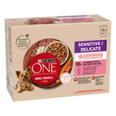 PURINA ONE Delicate Salmon Rice and Carrots for Small Dogs 10 pouches of 85 g