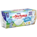Nestle Dessert Lacté Bébé Dès 6 Mois Nature Sucre De Canne Mini P'Tit Onctueux 6 Pots De 50G