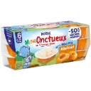 Nestle Dessert Lacté Bébé Dès 6 Mois Croissance Mini Abricot P'Tit Onctueux 6 Pots De 50G
