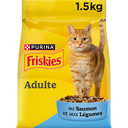 FRISKIES Croquettes Chat Adulte Saumon et Légumes 1,5 kg