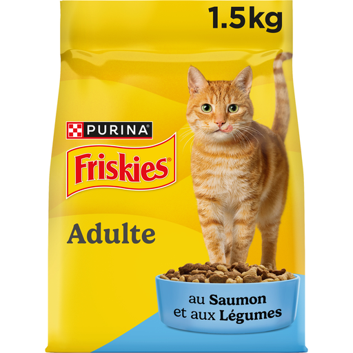 [8445290976734] FRISKIES Croquetas Gato Adulto Salmón y Verduras 1,5 kg