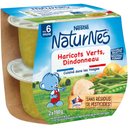 NATURNES NESTLE Plat bébé Haricots verts Dindonneau 2 pots de 190 g
