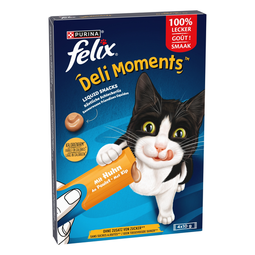 [8445291527355] FELIX Purina Déli Moments Snack líquido de frango para gato adulto 40g
