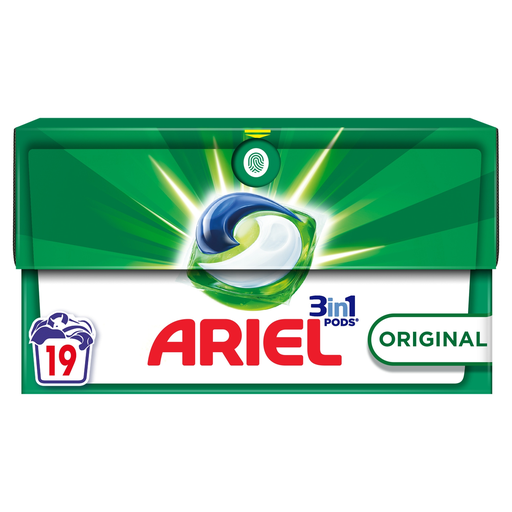 [8700216120609] ARIEL Pods Lessive capsules 3 en 1 Original 19 lavages 19 capsules