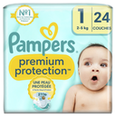 PAMPERS Premium Protection diapers size 1 (2-5 kg) pack of 24 diapers