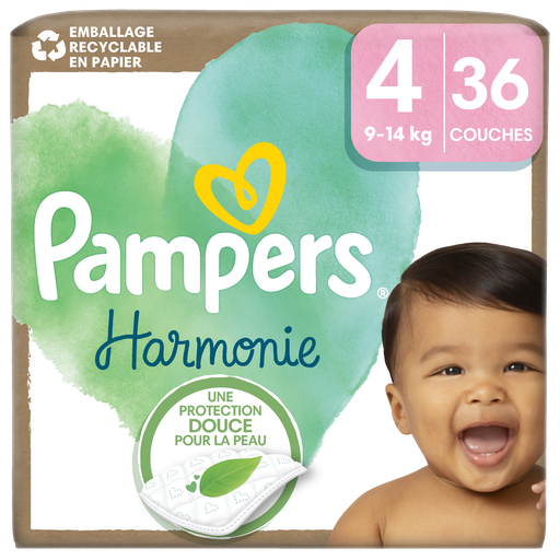 [8700216251327] PAMPERS Harmonie Fraldas Tamanho 4, 36 unidades