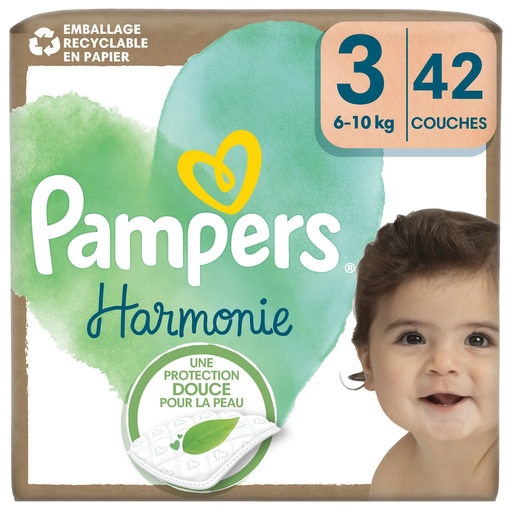 [8700216251334] PAMPERS Harmonie Fraldas Tamanho 3 (6-10 kg), pack de 42 unidades