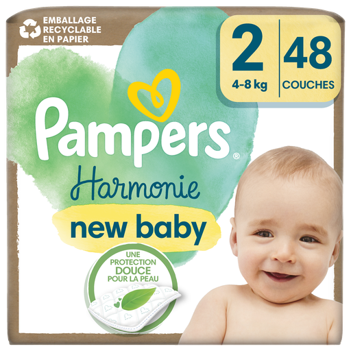 [8700216251372] PAMPERS Harmonie Diapers Size 2 (4-8 kg) 48 count